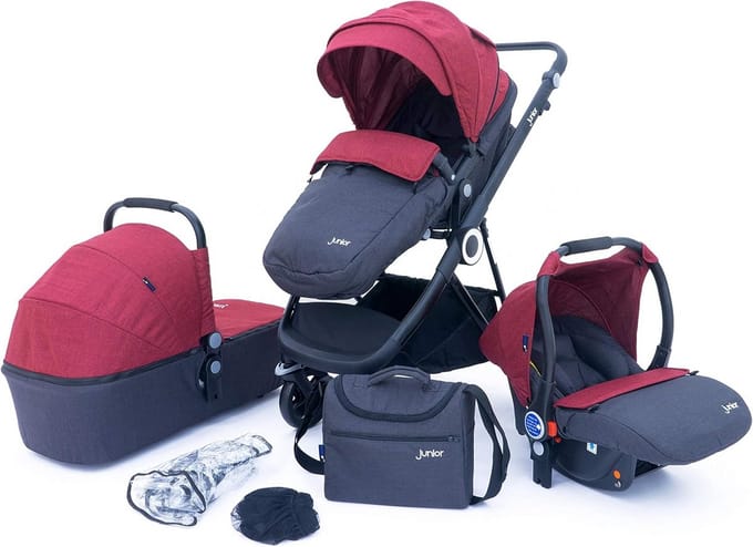 Multi-Traveller 3-in-1 Combi-Kinderwagen met 10 Accessoires