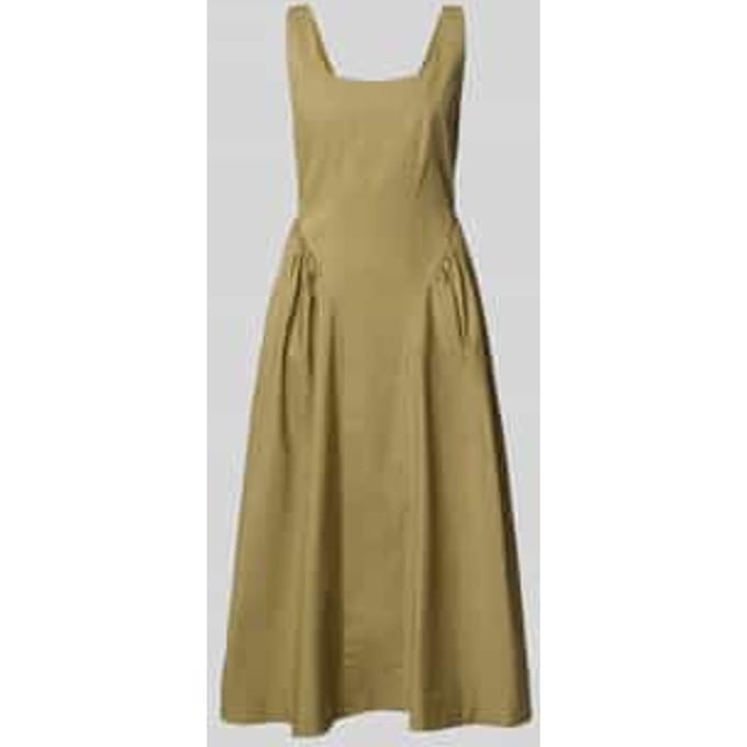 midi-jurk met diepe ronde hals model 'MLLENFASI'