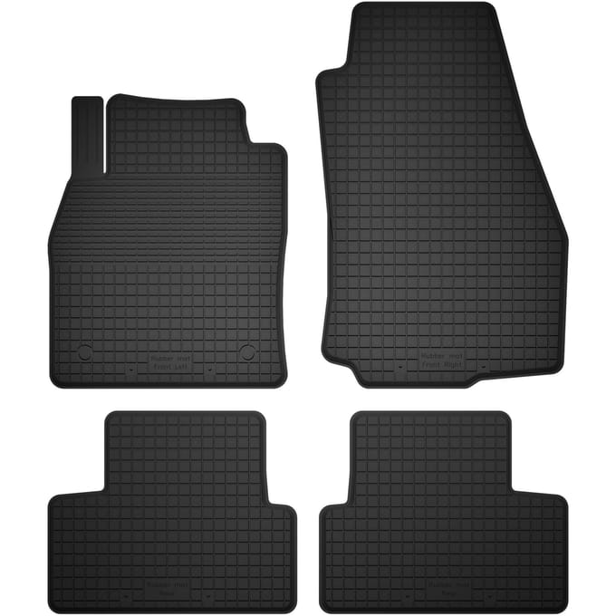 Wielganizator BasicProtect Serie - Rubber Auto Matten - Volvo C70 II - 1,5 cm Rand - Antislip