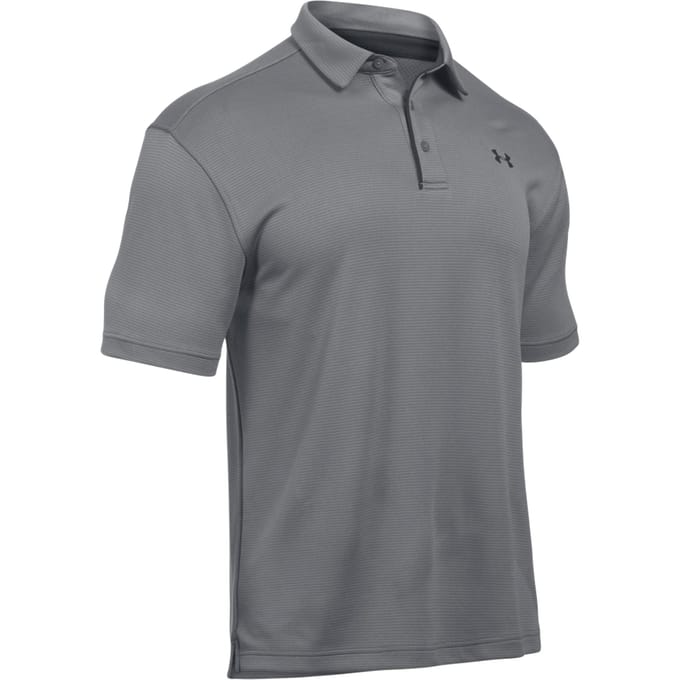 Under Armour Tech Polo Heren-Grijs,Zwart