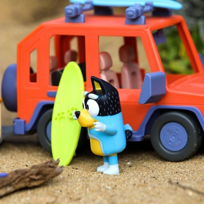 BLUEY - Bluey's 4WD Auto en Kampeeravonturen Deluxe Speelset