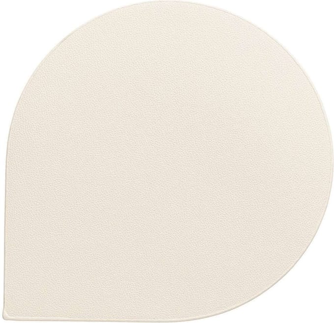 Onderzetter, Set van 4 Stuks, Kunstleer, Wit, 10 x 10 cm - Kela | Edel
