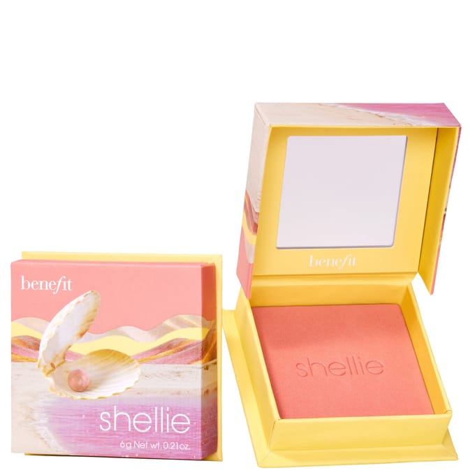 Benefit Cosmetics Wanderful World Blushes Powder Highlighter - Shellie Warm Seashell-Pink