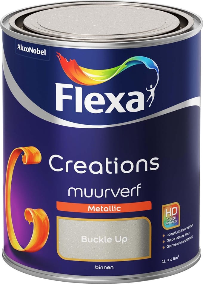 Flexa - Creations - Muurverf Metallic - Buckle Up - 1 liter
