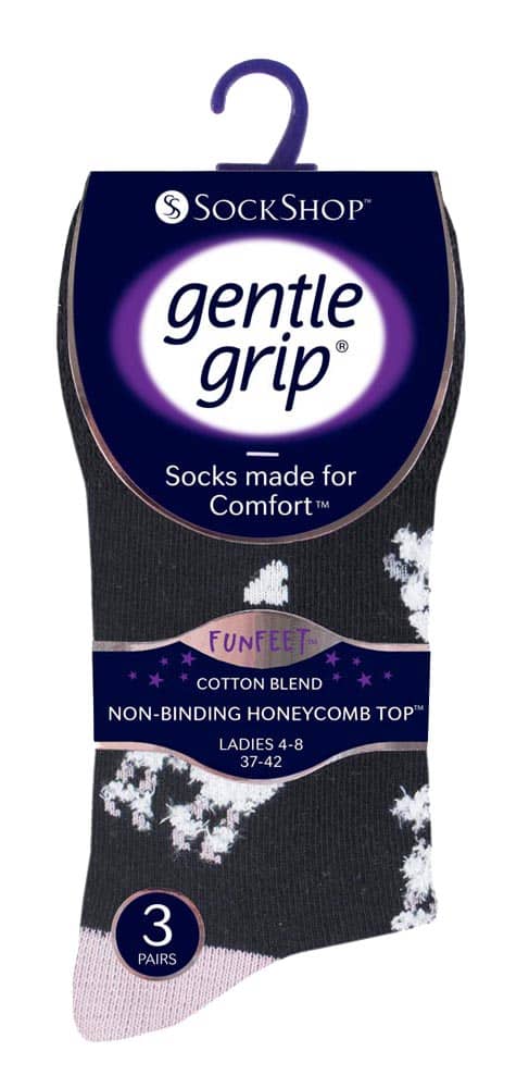6 paar sokken zonder elastiek damessokken met zachte grip - GG201