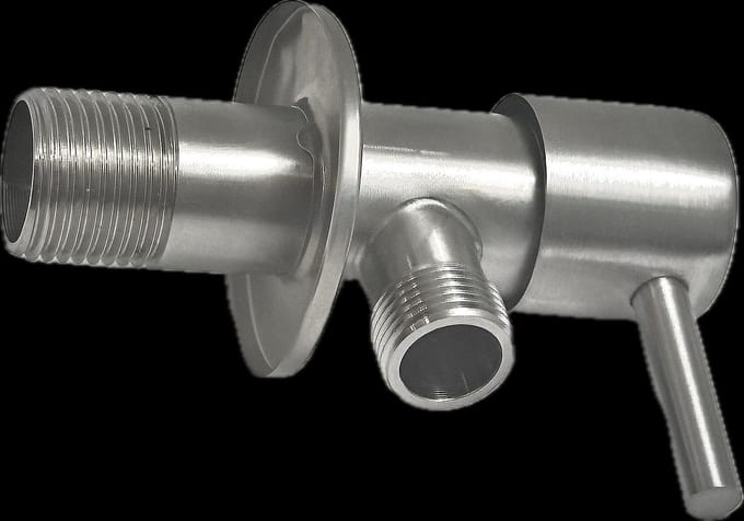 luxe Hoekstop kraan -Noor Bouw- Hoekstopkraan- 1/2 x3/8- RVS
