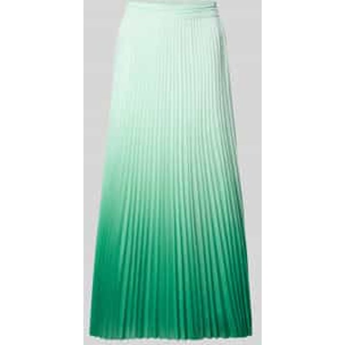 Midirok met plissévouwen en zijritssluiting