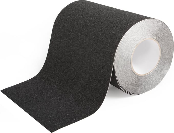 Antislip tape voor trappen zelfklevend 250mm breed - Zwart - Rol 18,3 meter