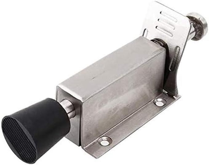 Deurstop - Deurhouder - Muren beschermen - Rubberen tip - 14 cm lengte - Roestvrij staal