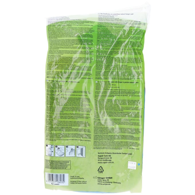 Sänger Warmwaterkruik 2L – Blauw Effen & Geribbeld 1