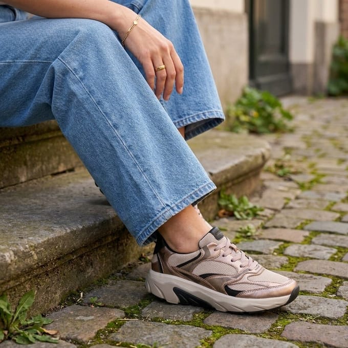 Gabor Gabor Rollingsoft Sneakers grijs Leer