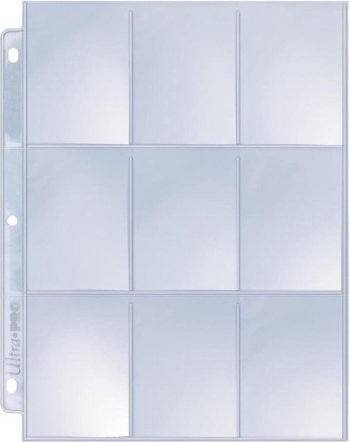 Ultra Pro Silver Series 9-Pocket Pages Blad 10 Stuks