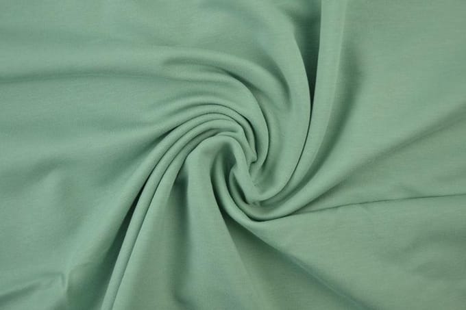 French terry stof - Oud groen - 10 meter