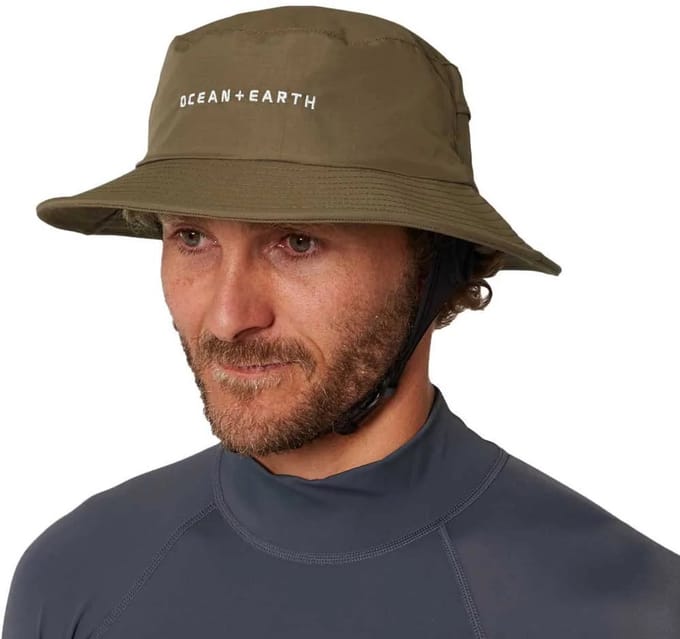 Ocean & Earth Bingin Soft Peak Surf Hoed Groen L