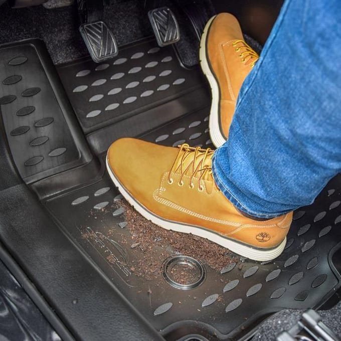 J&J AUTOMOTIVE | Tapis De Sol En Caoutchouc 3D Exclusive Pour Citroën C1 2005-2014 noir