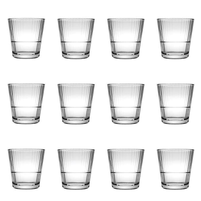 Cocktailglazen, whiskey glazen 12 Set - Grande Sunray, 390 ml