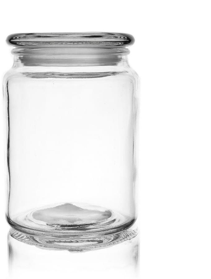 Orion - Glazen Voedselcontainer - 750 ml - Rond - Transparant - Luchtdicht