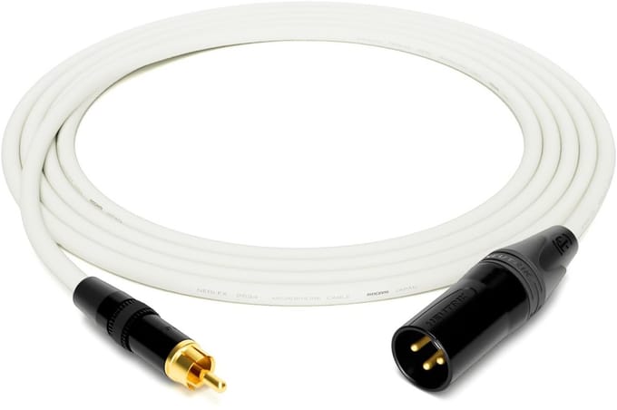 Professionele Studio Kabel Quad XLR Mannelijk naar RCA Goud Plug 10 Meter Hoge Kwaliteit Audio Kabel