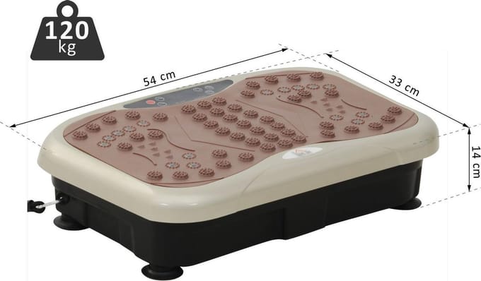HOMCOM Fitness Trilplaat - met USB - Luidspreker - Afstandsbediening