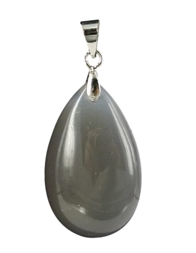 The drop of Agaat grijs - hanger