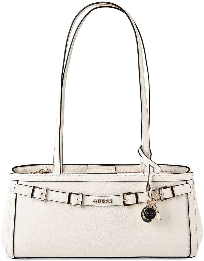 GUESS schoudertas Dovie Girlfriend Shoulder Satchel Cream White crème