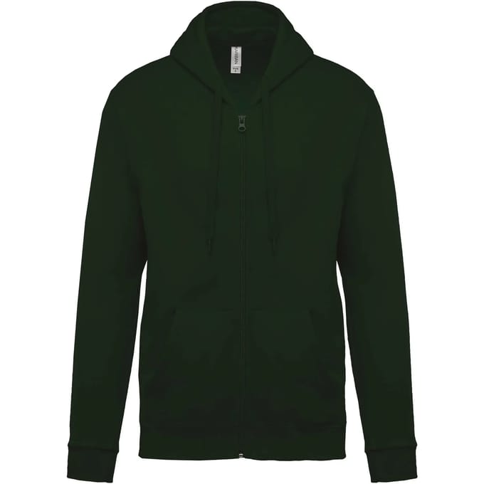 Kariban Sweater met rits en capuchon K479 - Forest Green - XL