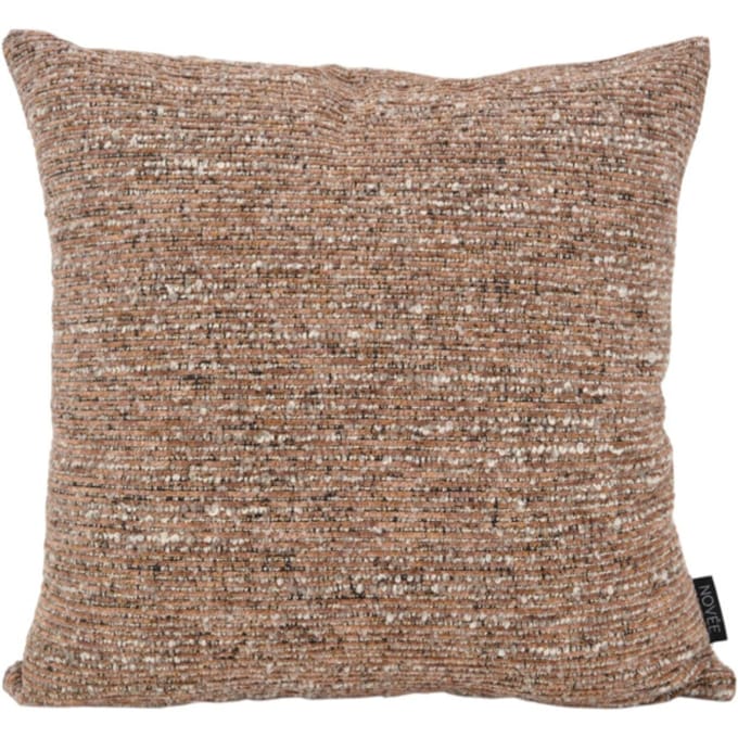 NOVÉE Sierkussen chenille bruin/terra | 45 x 45 cm | polyester