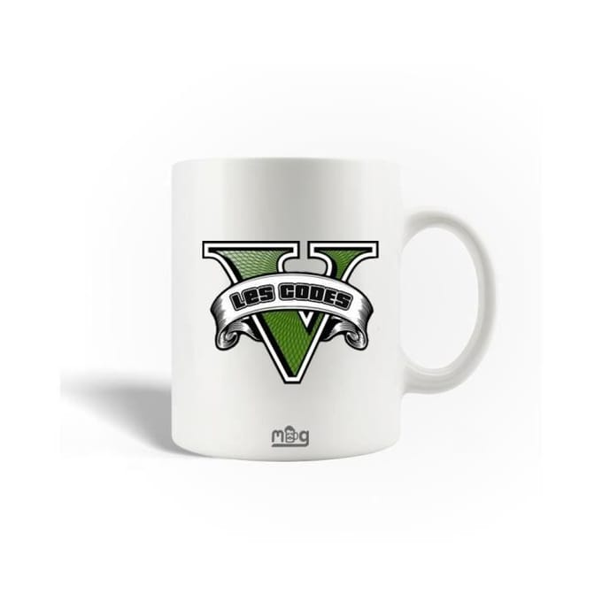 Mug - Grand Theft Auto V - Céramique - 30cl - Blanc - Compatible lave-vaisselle