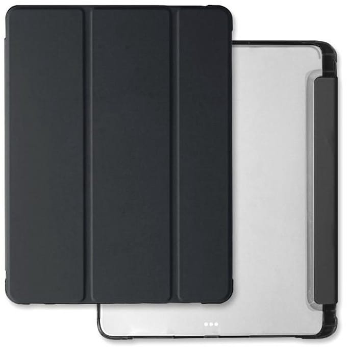 Mercury Clear Serie - Tablet Hoes - iPad Pro 13 - Transparante Zwarte Bescherming