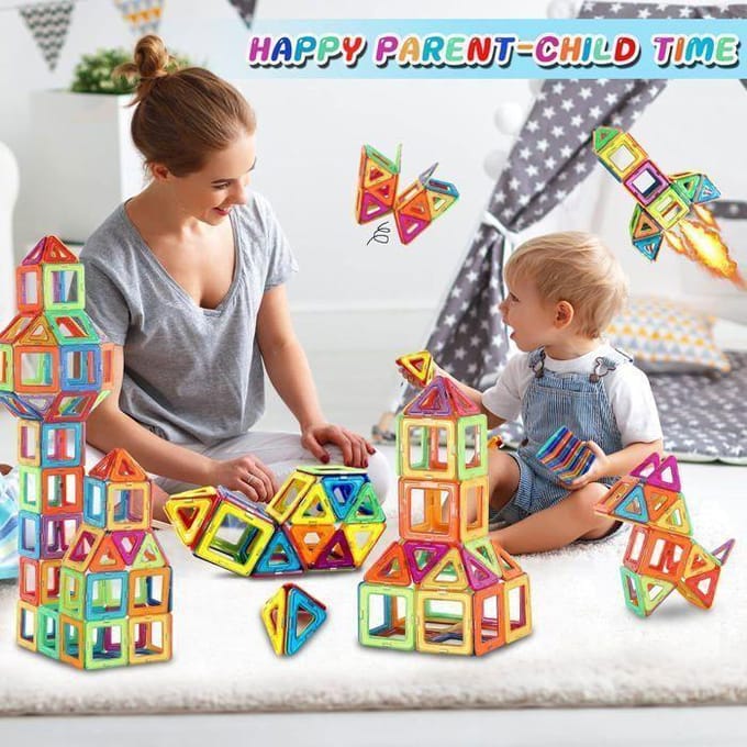 Bouwspeelgoed - GIGICIAL - 40 stuks - Magnetische blokken - 3-6 jaar - Unisex