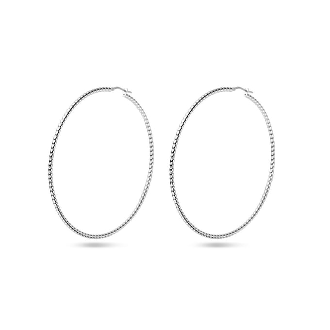 Zilver Gerhodineerd Oorringen 2,5 Mm 1338621
