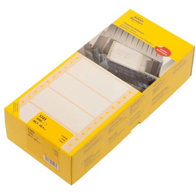 Avery 5103 - Etiketten - 48,4 x 88,9 mm - 3000 Etikett(en) (1 Rolle(n) x 3000) (5103)