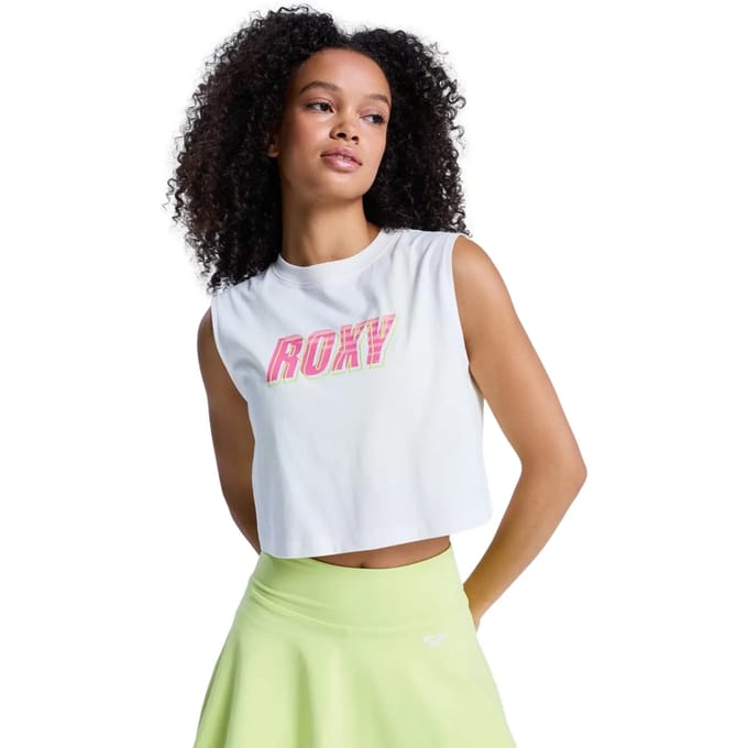 Roxy Essential Energy Boxy Top Zonder Mouwen Wit L Vrouw