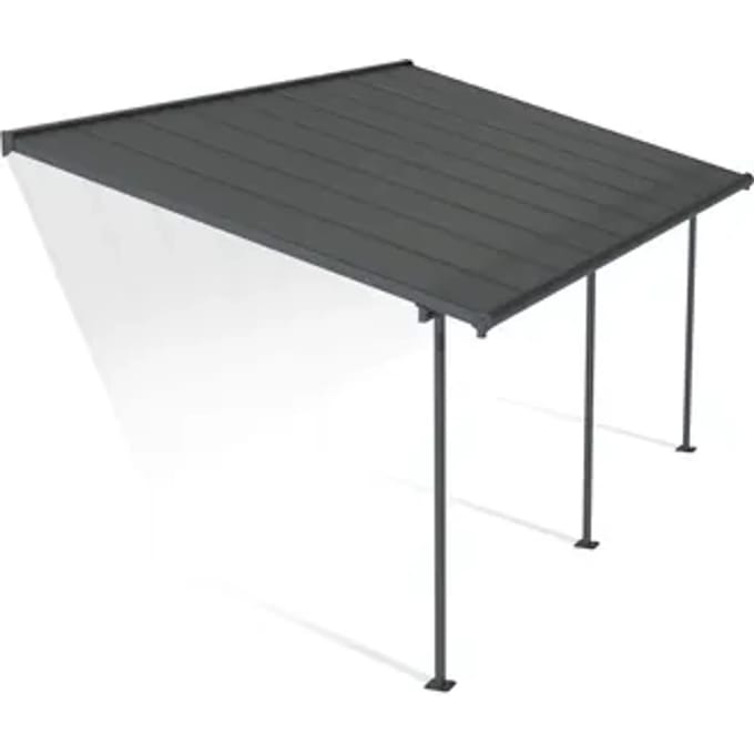 Palram | Canopia - Terrasoverkapping Capri - Grijs - 555x295x299cm