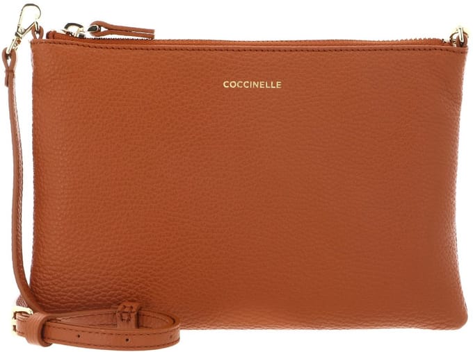 COCCINELLE Leren schoudertas Best Crossbody Bag Crab Lichtbruin