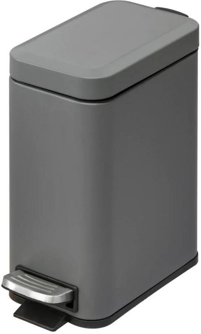 Afvalbak - Afvalemmer - Pedaalemmer - Grijs - 5 L