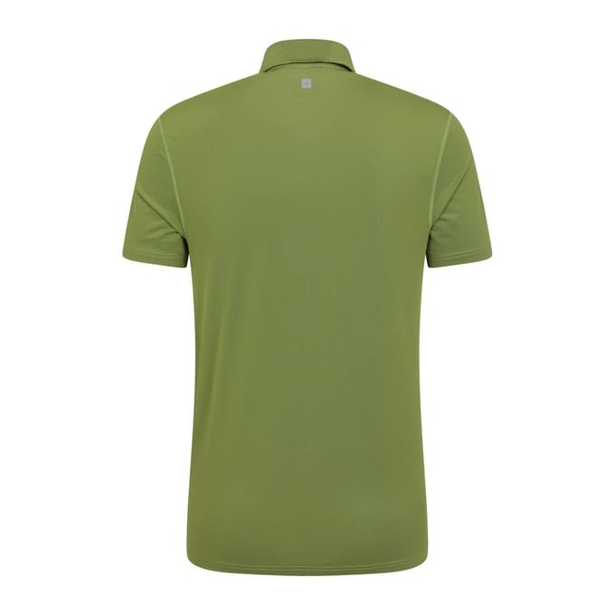 Mountain Warehouse Heren Court IsoCool Poloshirt (Kaki Groen)