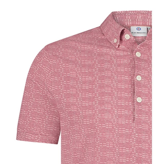 Blue Industry Polo met mini design |