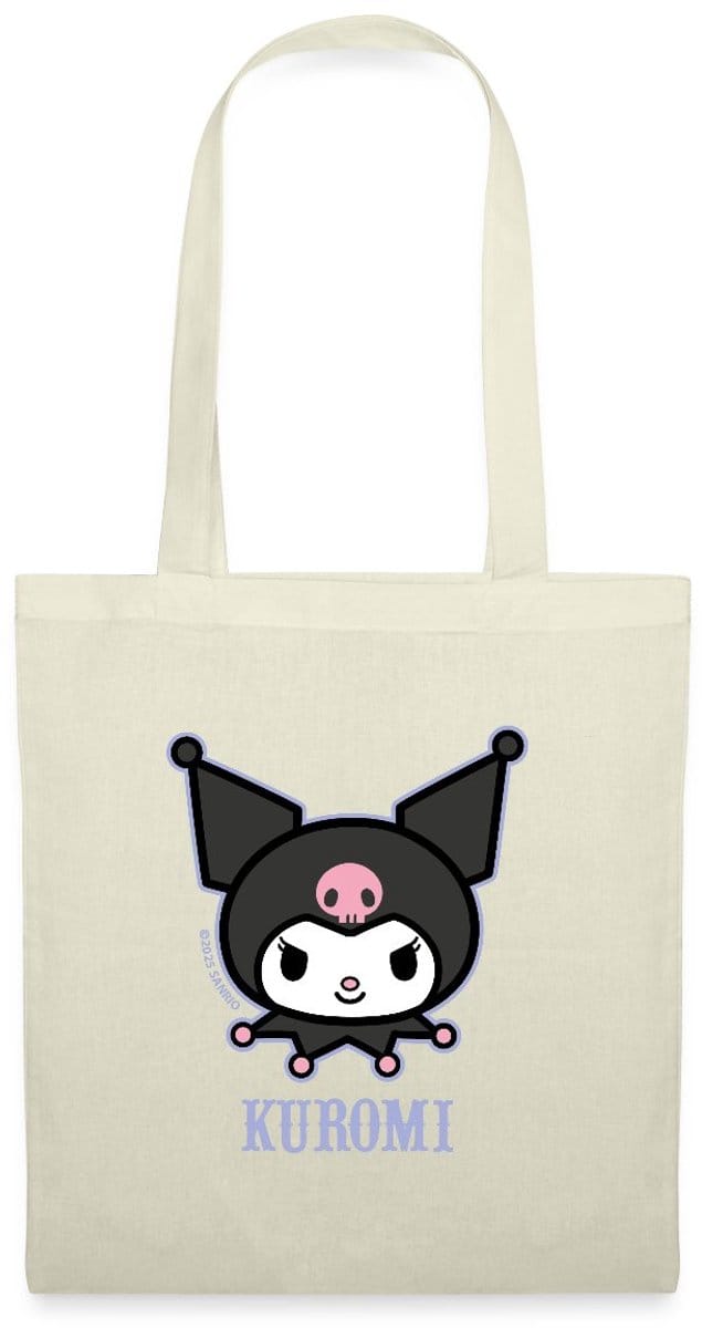 Kuromi Portret Met Tekst Tas Van Stof Schoudertas