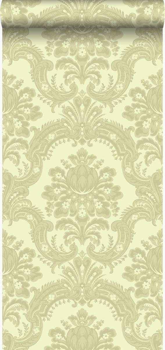 Origin Wallcoverings behang ornamenten lichtgroen - 53 cm x 10.05 m - 346525