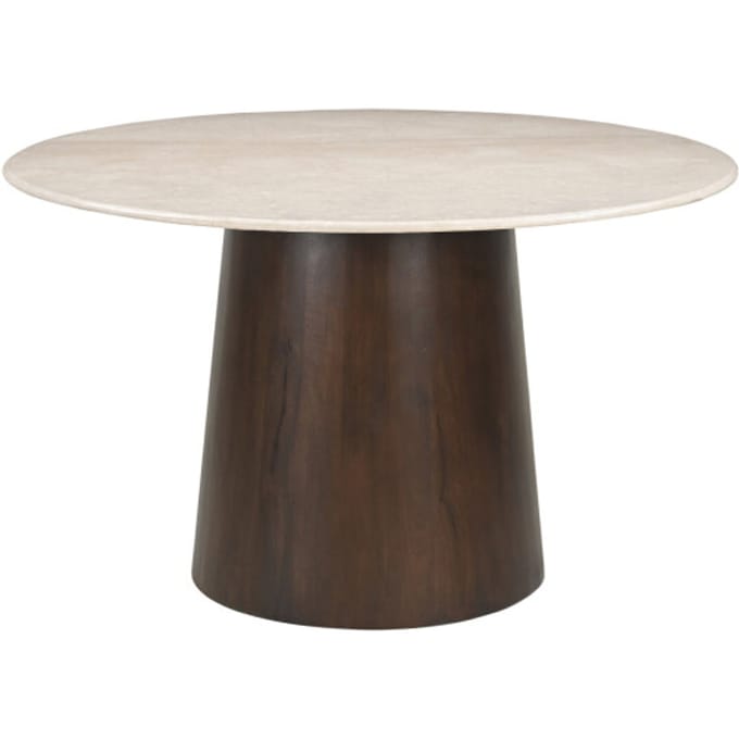 Brix - Eetkamertafel - Brix Bottecino Rond 130cm - Beige