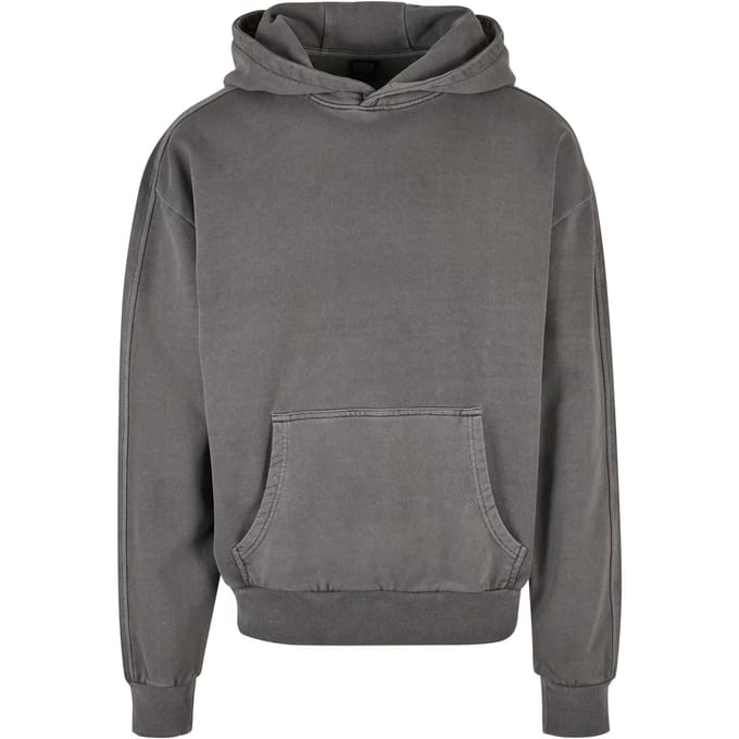 Urban Classics - Heavy Terry Garment Dye Hoodie/trui - M - Grijs