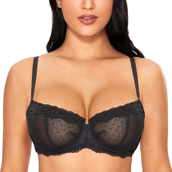 Dailygoods - Balconette Beha - Dirndl Push Up - Sexy Ongevoerd - Grote Maten - Kant - Ideaal voor Dames - Perfecte Pasvorm