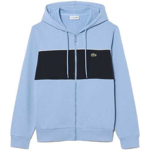 Sweater Lacoste Colour Block Zipped Hoodie Light Blue/Navy