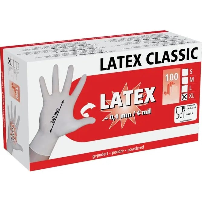 Wegwerphandschoenenkastje Kerbl Latex Classic (x100)