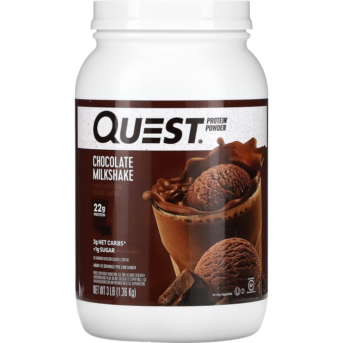 Quest Nutrition, Poudre de Protéines, Milk-shake Chocolat, 3 lb (1,36 kg)