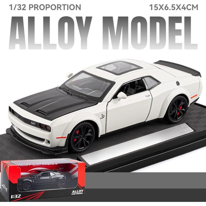 1:32 Legering Metaal Diecast Modelauto Compatibel Met Dodge Challenger Srt Hellcat Redeye Widebody Verzamelauto Bureaucadeau