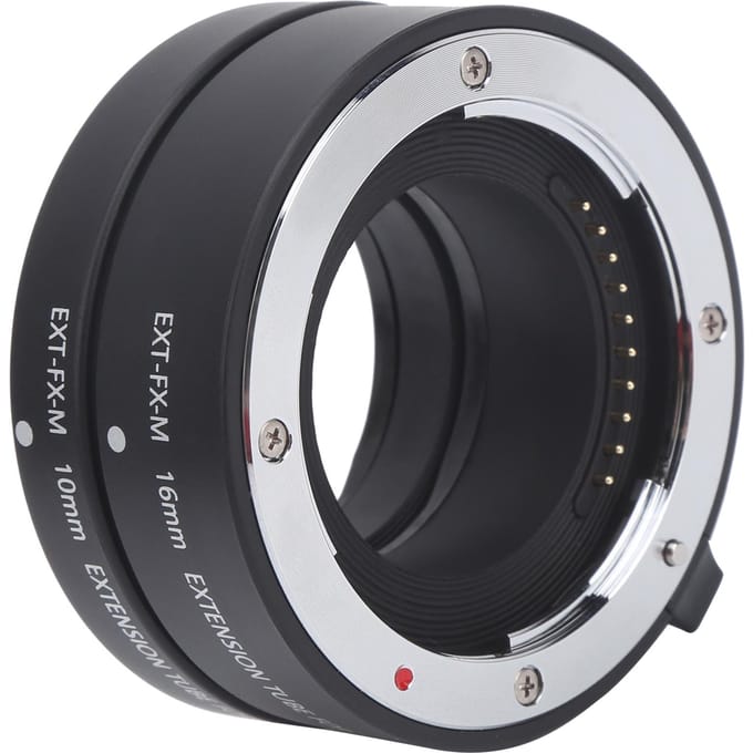 10mm 16mm Macro Autofocus CloseUp Verlengbuis Adapter voor Fuji X Mount Camera black