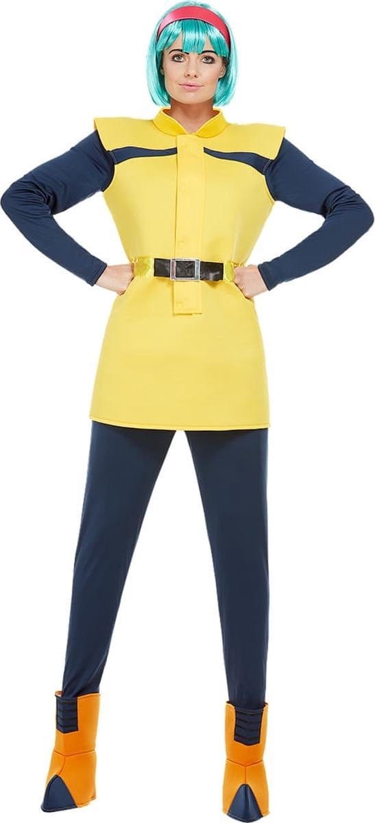 FUNIDELIA Bulma kostuum - Dragon Ball voor vrouwen - Maat: L - Geel