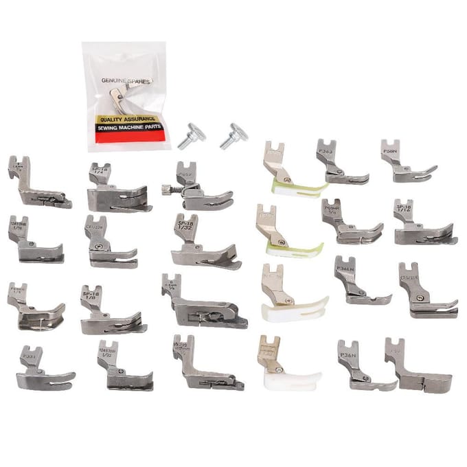 25 Stuks Naaimachine Persvoet Set Industrieel Diverse Specificaties Accessoires gray